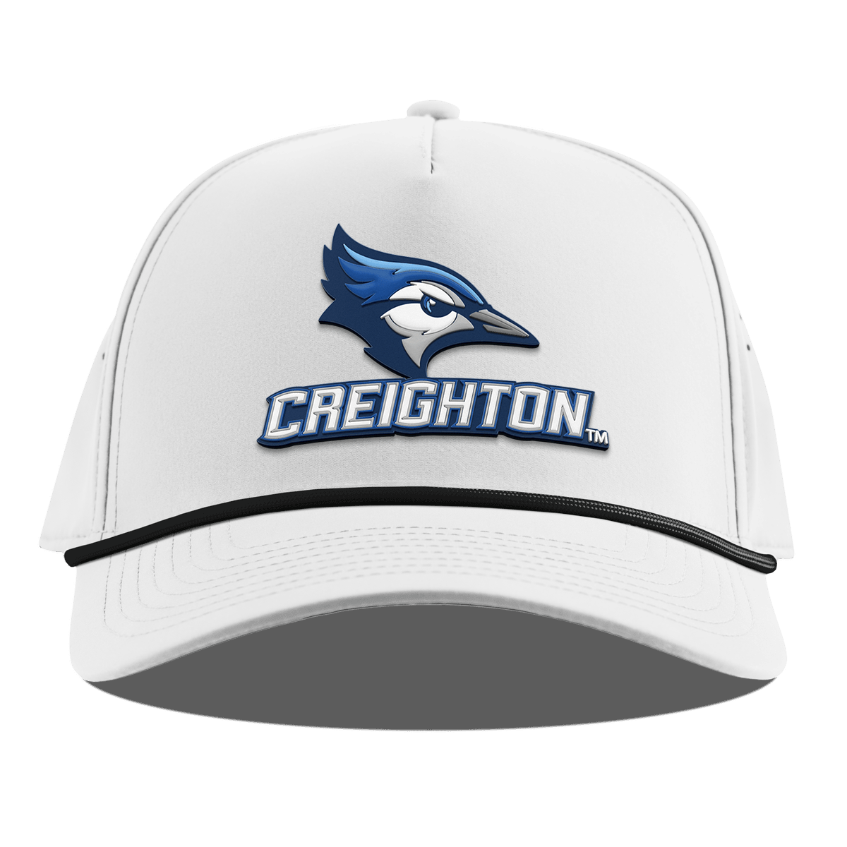 Creighton University "Creighton Team Logo" Curved 5 Panel Rope White