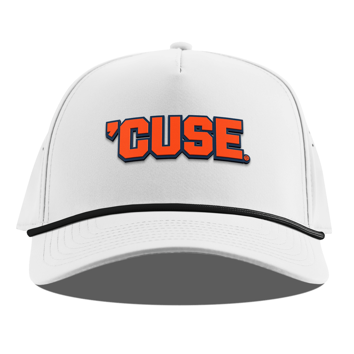 Syracuse University "Cuse Block" Curved 5 Panel Rope White