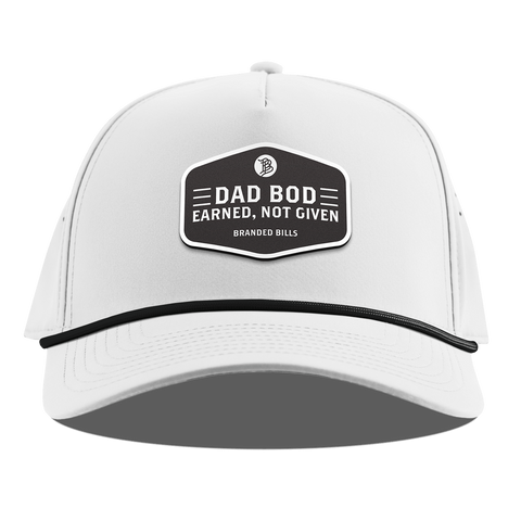 Dad Bod Curved 5 Panel Rope White 
