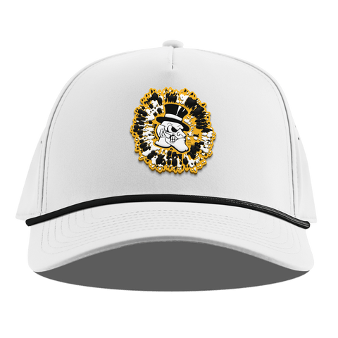Wake Forest University "Deacons Tie Dye" Curved 5 Panel Rope White