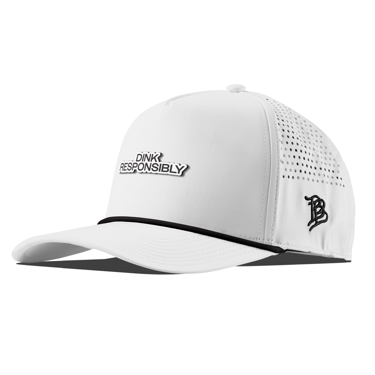 Dink Responsibly Curved 5 Panel Rope White