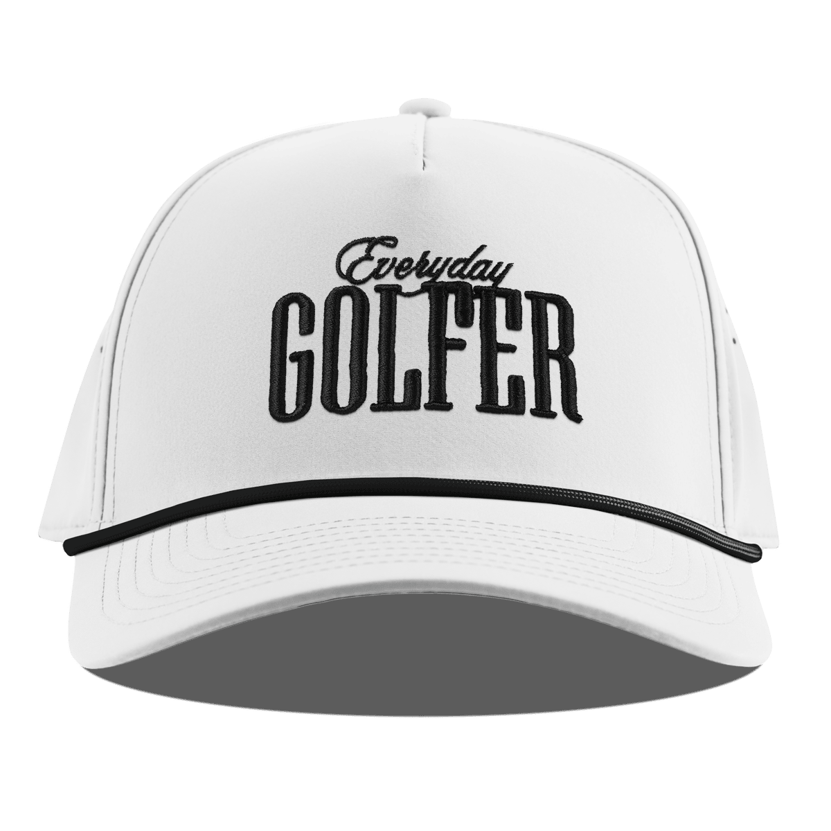 Everyday Golfer Curved 5 Panel Rope White