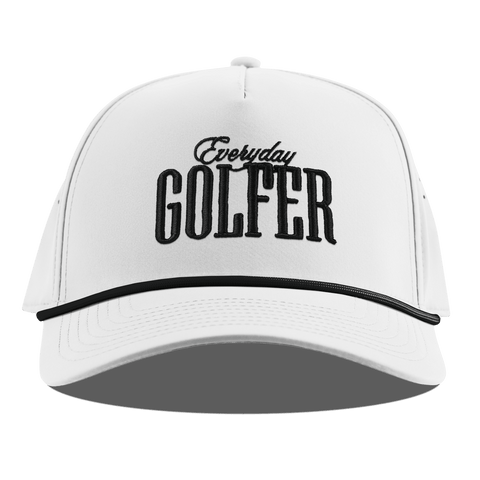 Everyday Golfer Curved 5 Panel Rope White