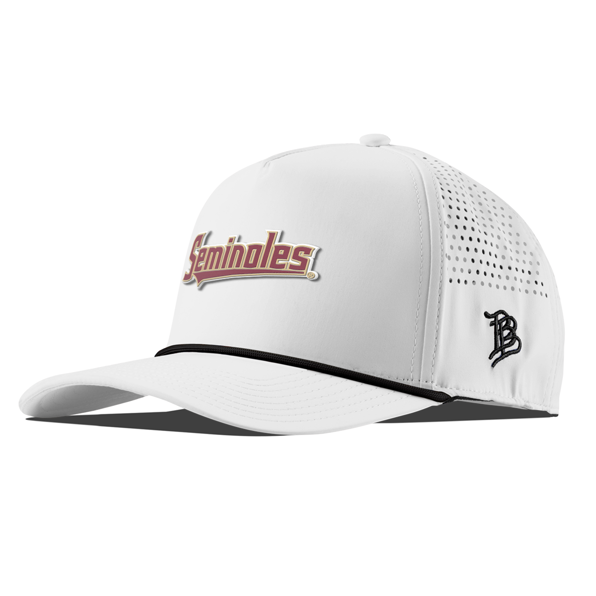 Florida State University "FSU Seminoles Block" Curved 5 Panel Rope White