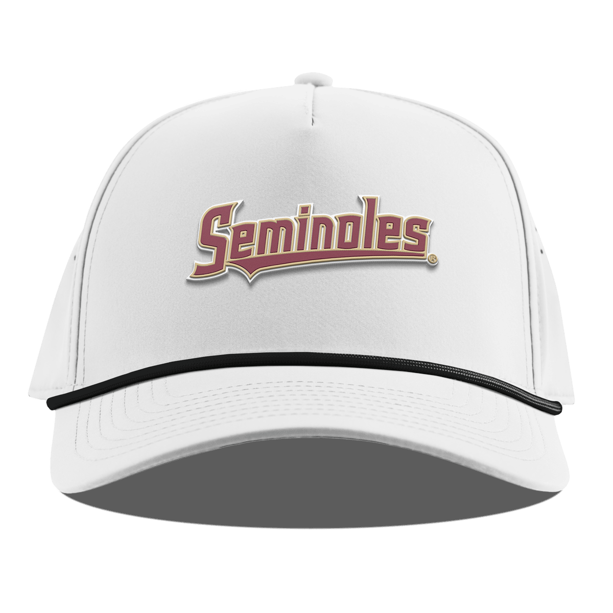 Florida State University "FSU Seminoles Block" Curved 5 Panel Rope White