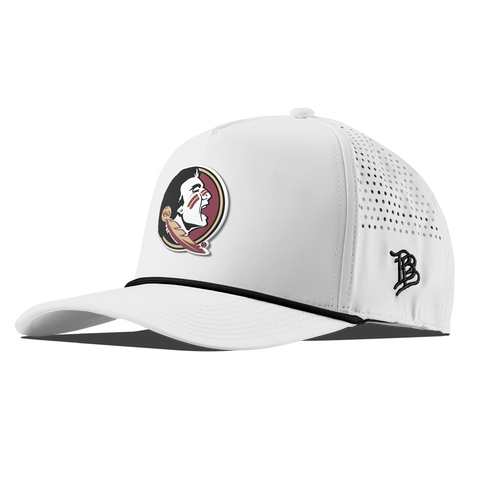 Florida State University "FSU Team Logo" Curved 5 Panel Rope White