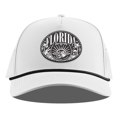Florida Traveler Curved 5 Panel Rope White