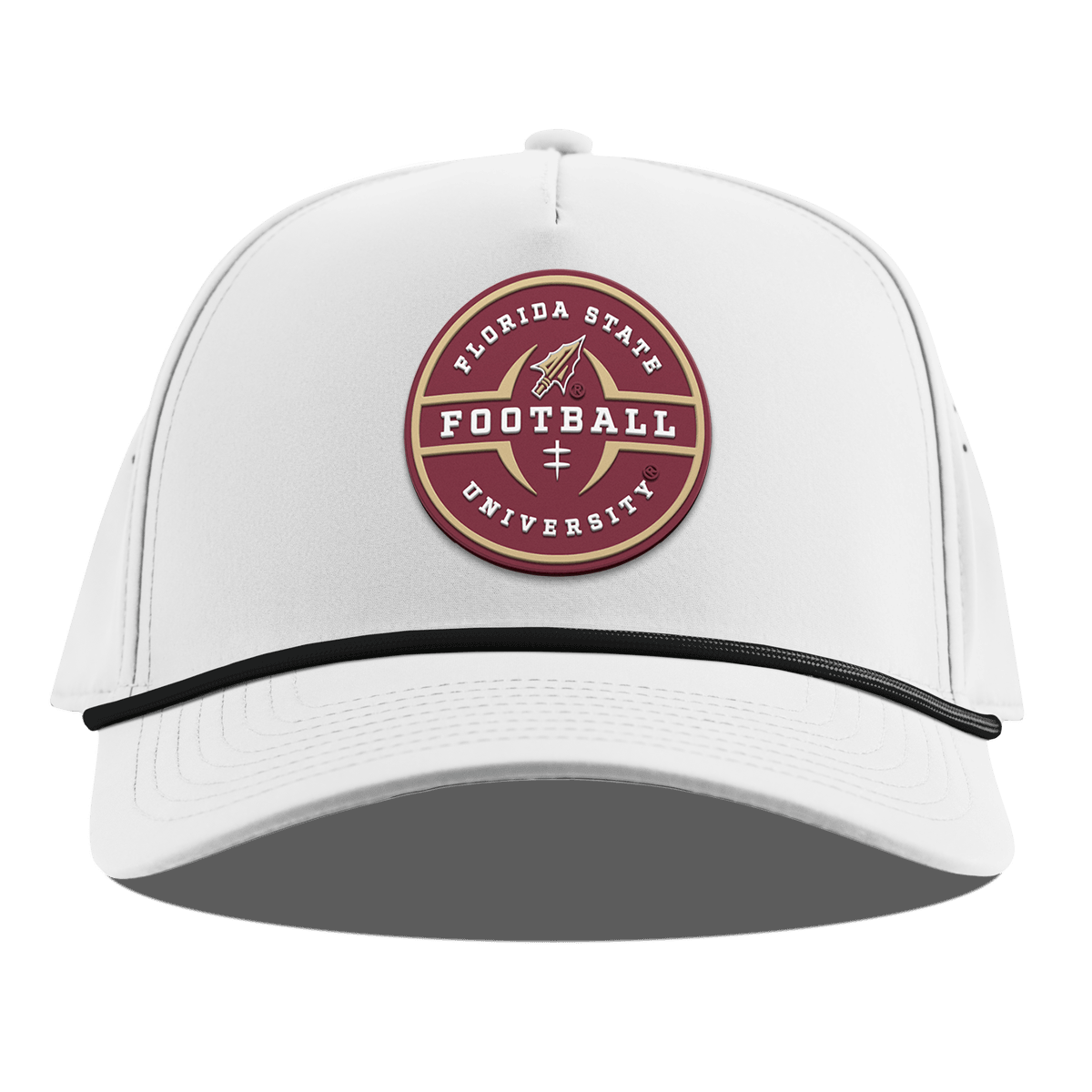 Florida State University "Florida State Football Legacy" Curved 5 Panel Rope White