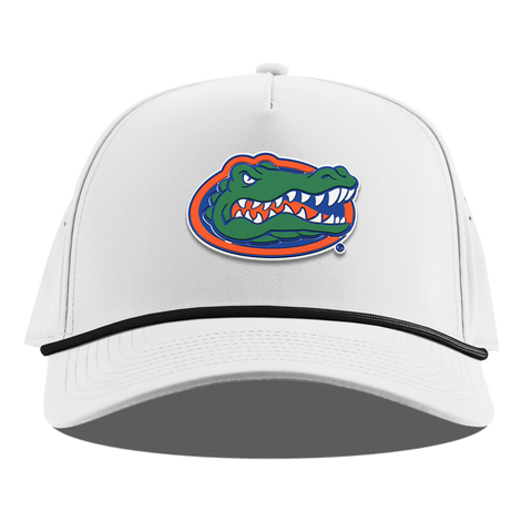 University of Florida "Florida Team Logo" Curved 5 Panel Rope White