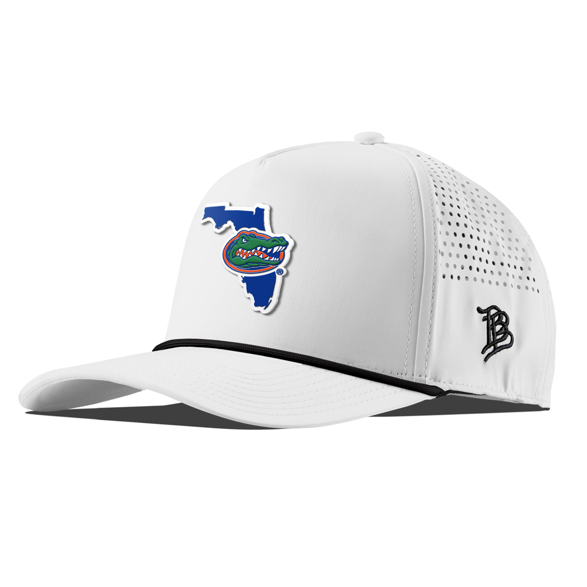 University of Florida "Gator State" Curved 5 Panel Rope White
