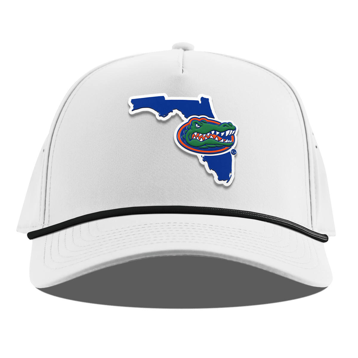 University of Florida "Gator State" Curved 5 Panel Rope White