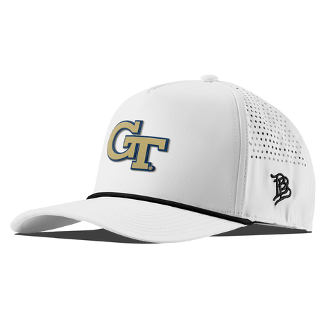 Georgia Tech University "Georgia Tech Team Logo" Curved 5 Panel Rope White