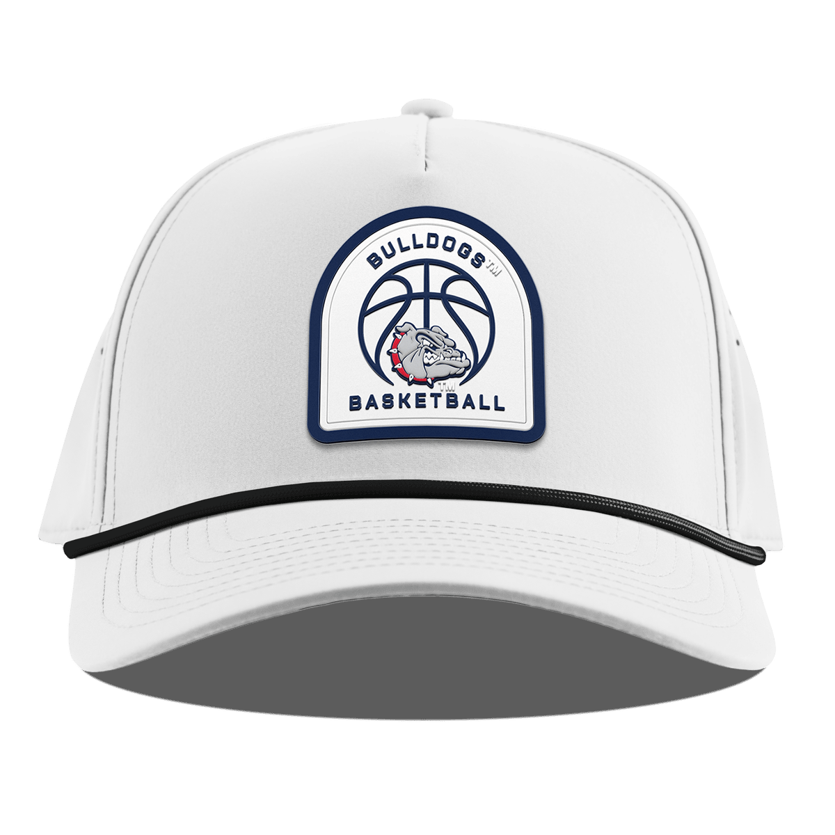 Gonzaga University "Gonzaga Basketball" Curved 5 Panel Rope White