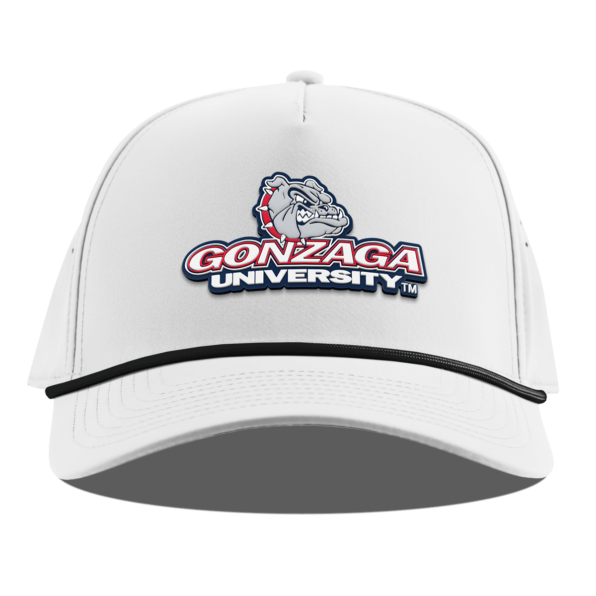Gonzaga University "Gonzaga Team Logo" Curved 5 Panel Rope White