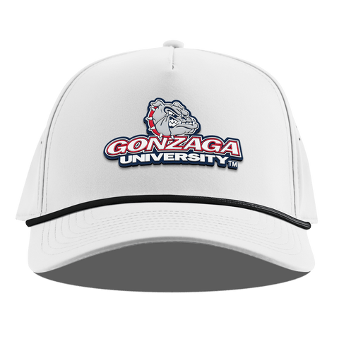 Gonzaga University "Gonzaga Team Logo" Curved 5 Panel Rope White