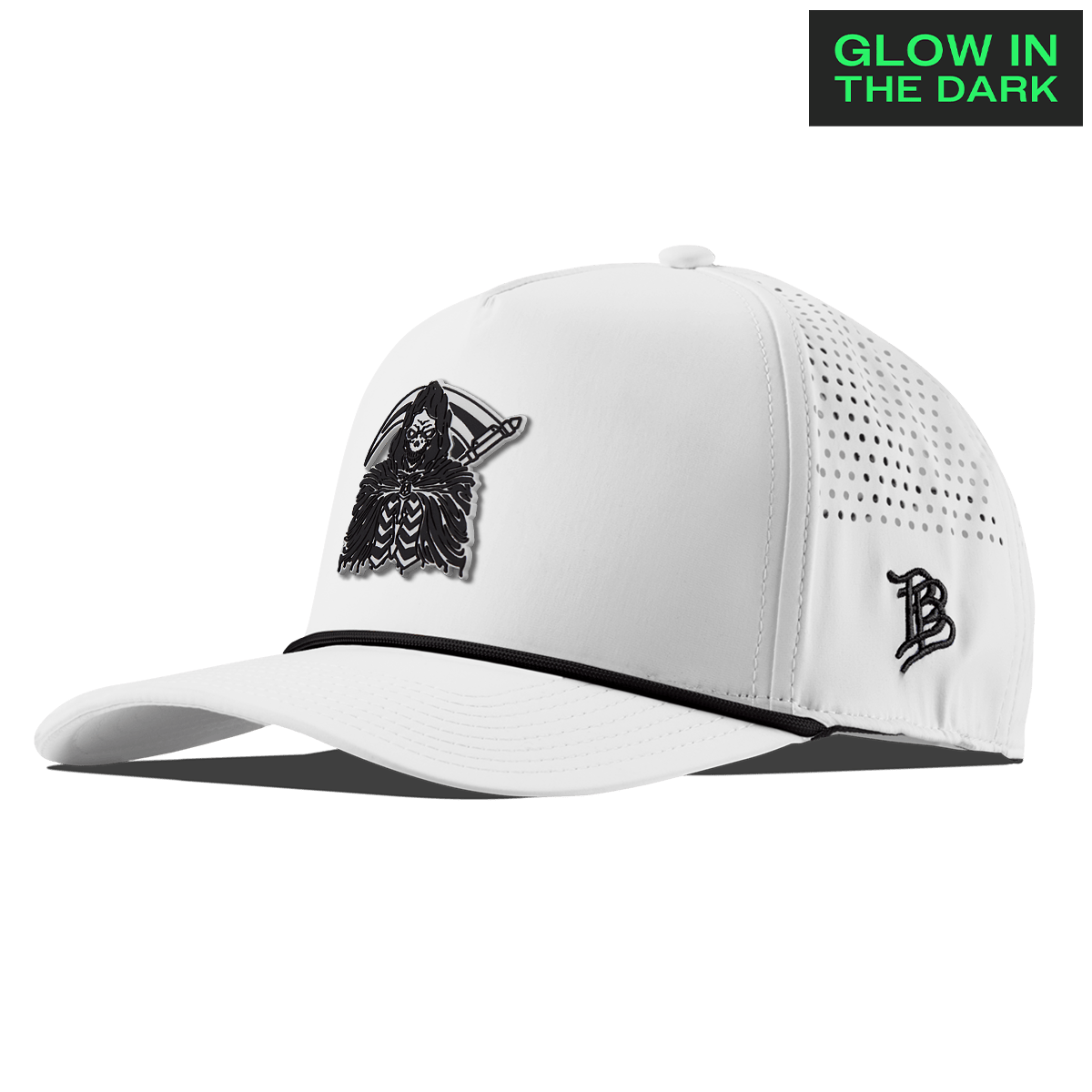 Grim Reaper Glow Curved 5 Panel Rope White