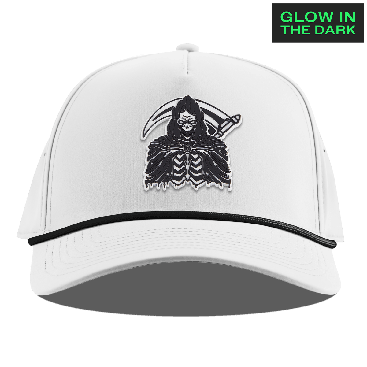 Grim Reaper Glow Curved 5 Panel Rope White