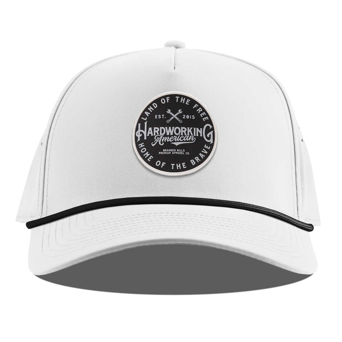 Hardworking PVC Curved 5 Panel Rope White