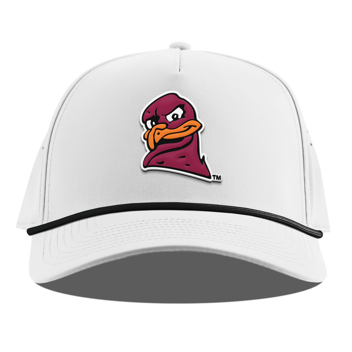 Virginia Tech University "HokieBird" Curved 5 Panel Rope White