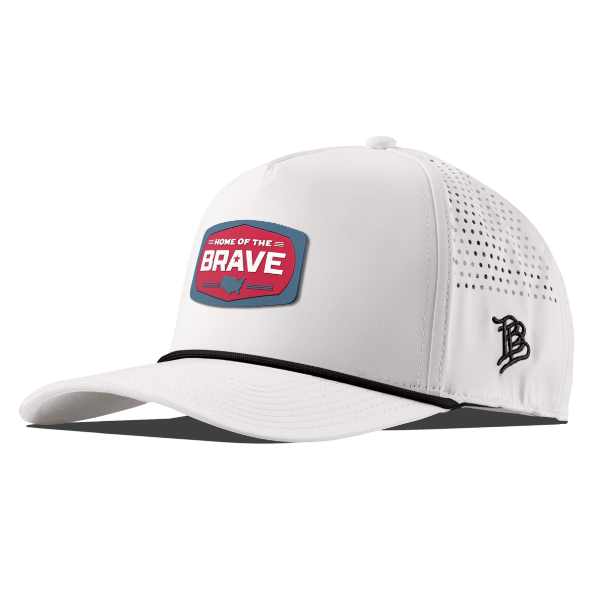 Home of the Brave Curved 5 Panel Rope White