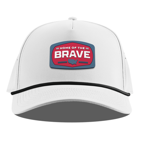 Home of the Brave Curved 5 Panel Rope White