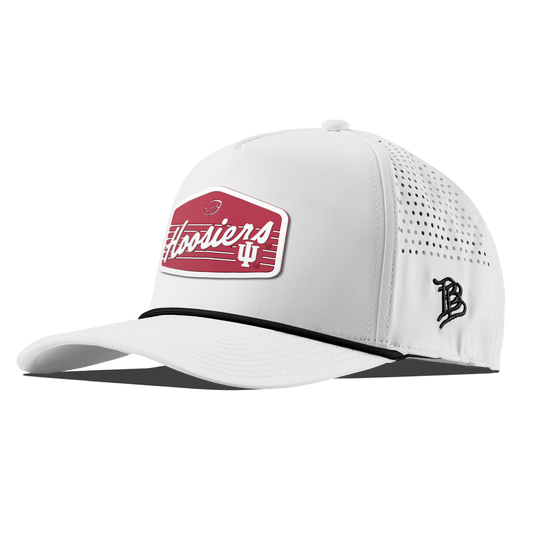 Indiana University "Hoosiers Football" Curved 5 Panel Rope White