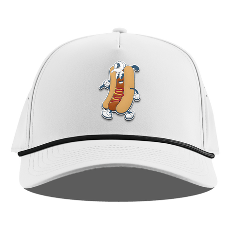 Hot Dog Buddy Curved 5 Panel Rope White