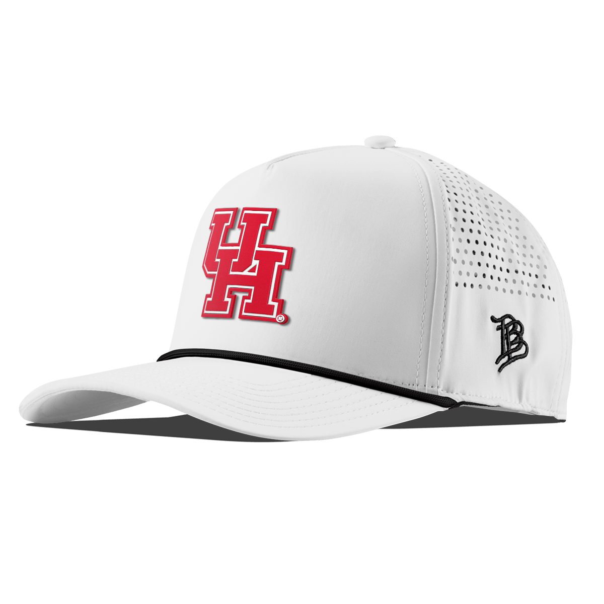 University of Houston "Houston Block" Curved 5 Panel Rope White