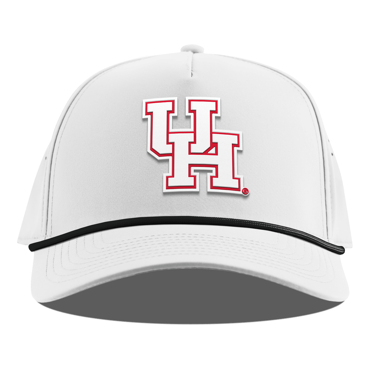 University of Houston "Houston Block" Curved 5 Panel Rope White