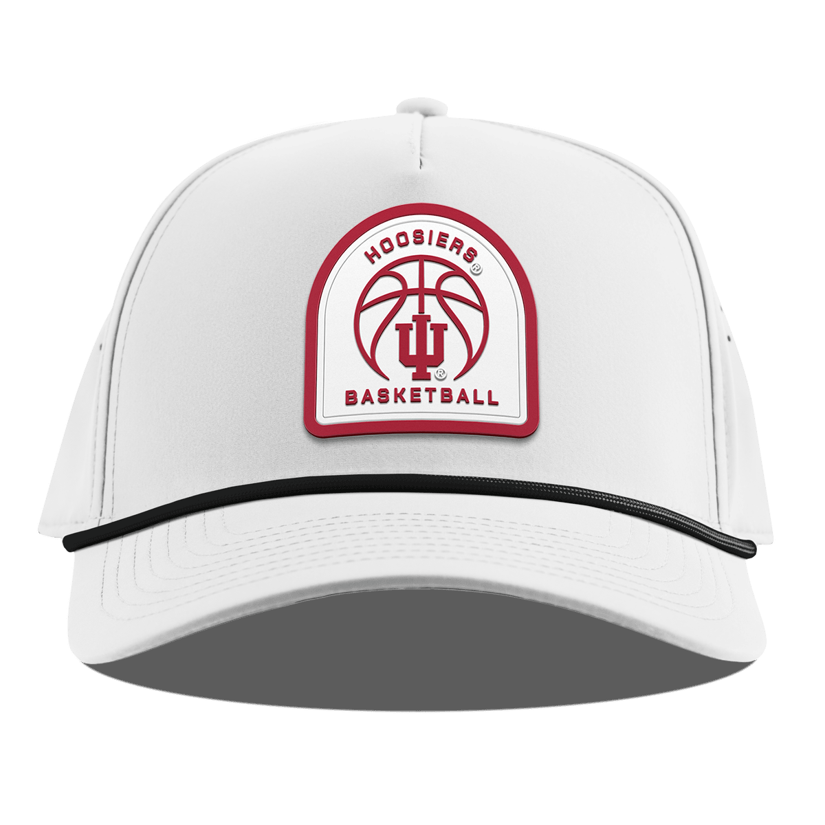Indiana University "Indiana Basketball" Curved 5 Panel Rope White
