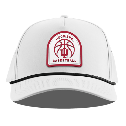 Indiana University "Indiana Basketball" Curved 5 Panel Rope White