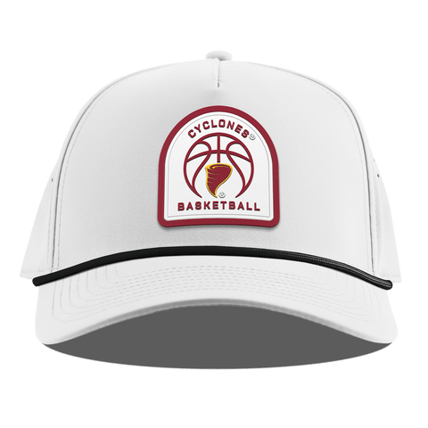 Iowa State University "Iowa State Basketball" Curved 5 Panel Rope White