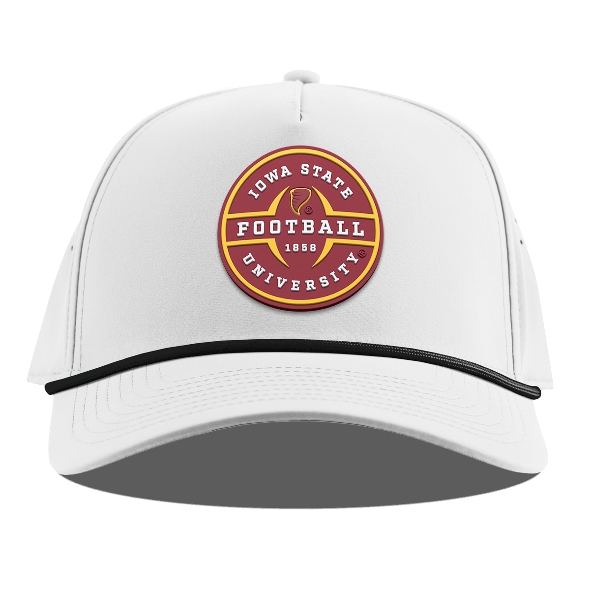 Iowa State University "Iowa State Football Legacy" Curved 5 Panel Rope White