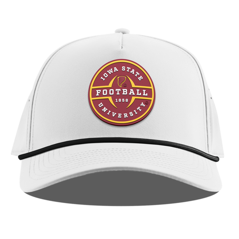 Iowa State University "Iowa State Football Legacy" Curved 5 Panel Rope White