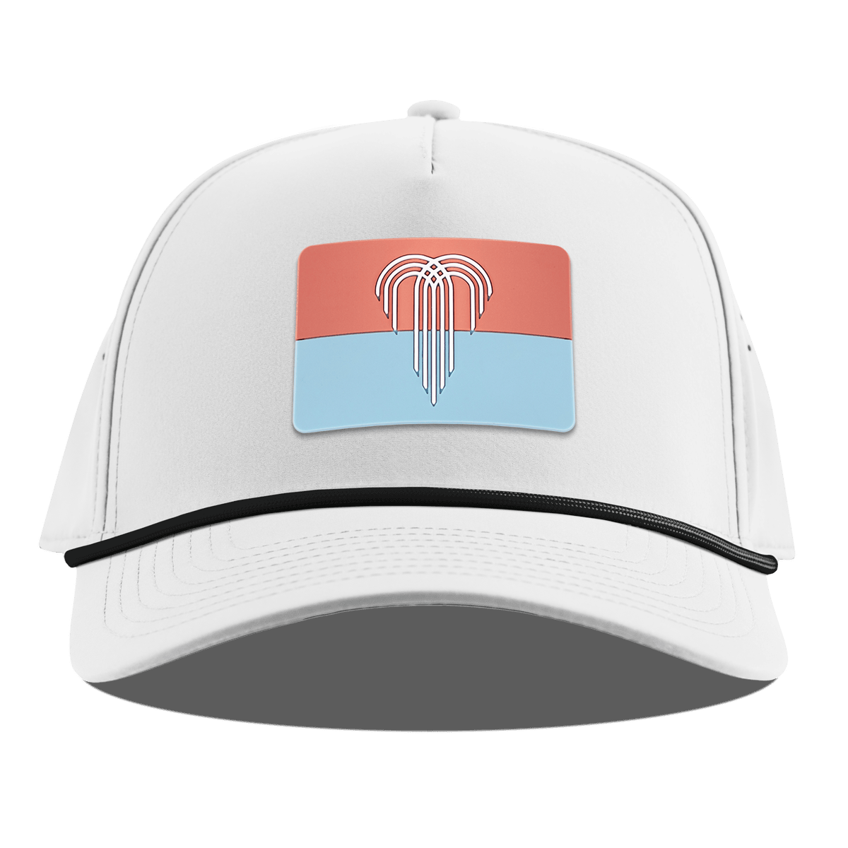 Kansas City Flag Curved 5 Panel Rope White