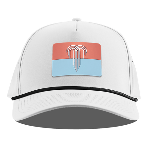 Kansas City Flag Curved 5 Panel Rope White