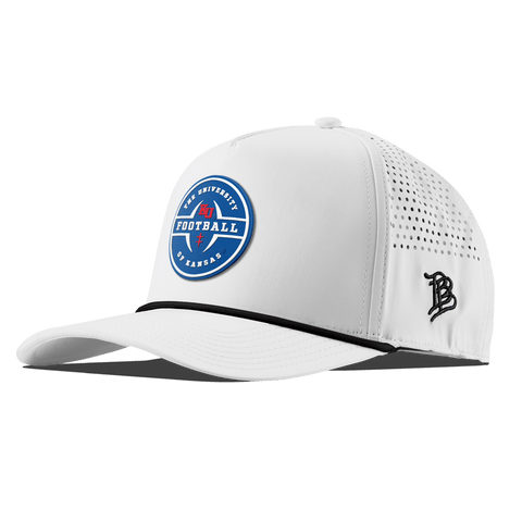 University of Kansas "Kansas Football Legacy" Curved 5 Panel Rope White