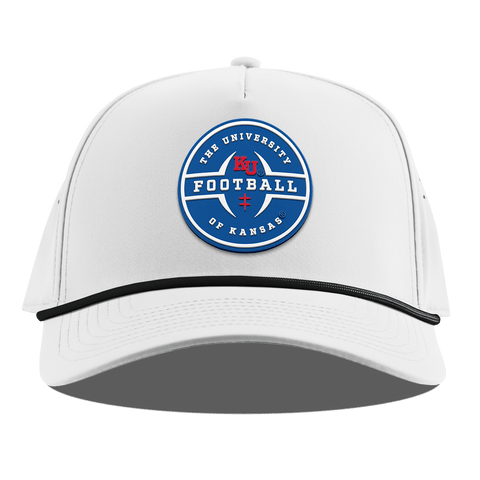 University of Kansas "Kansas Football Legacy" Curved 5 Panel Rope White