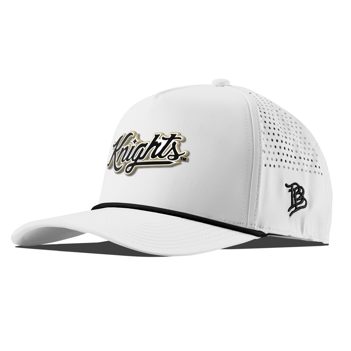 University of Central Florida "Knights Script" Curved 5 Panel Rope White