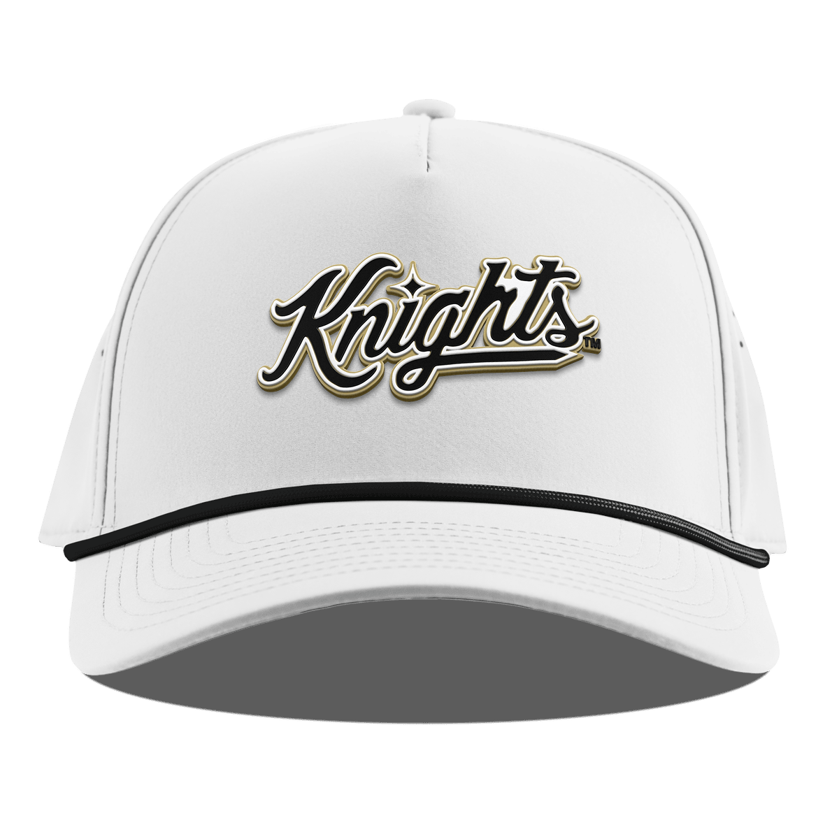 University of Central Florida "Knights Script" Curved 5 Panel Rope White