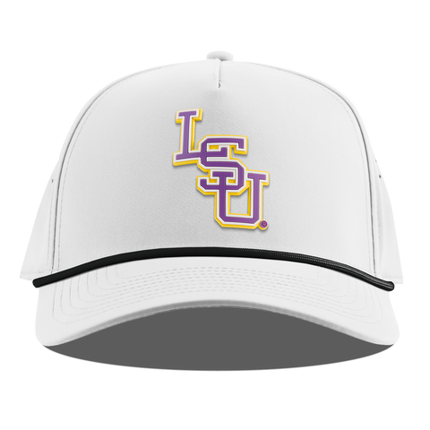 Louisiana State University "LSU Baseball" Curved 5 Panel Rope White