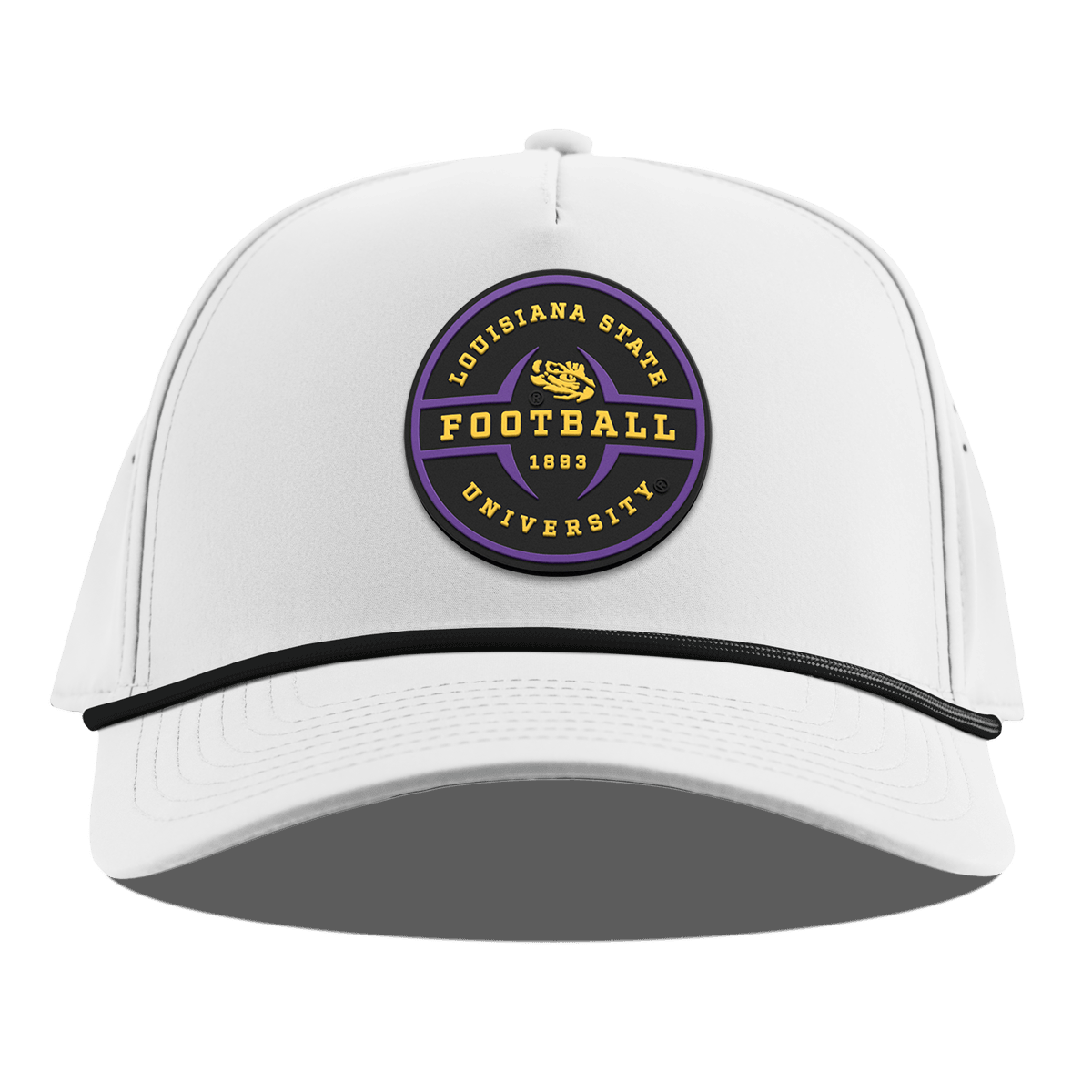 Louisiana State University "LSU Football Legacy" Curved 5 Panel Rope White