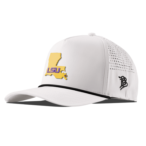 Louisiana State University "LSU Gold State" Curved 5 Panel Rope White