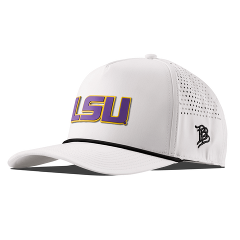 Louisiana State University "LSU Block" Curved 5 Panel Rope White