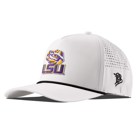 Louisiana State University "LSU Tiger Eye" Curved 5 Panel Rope White