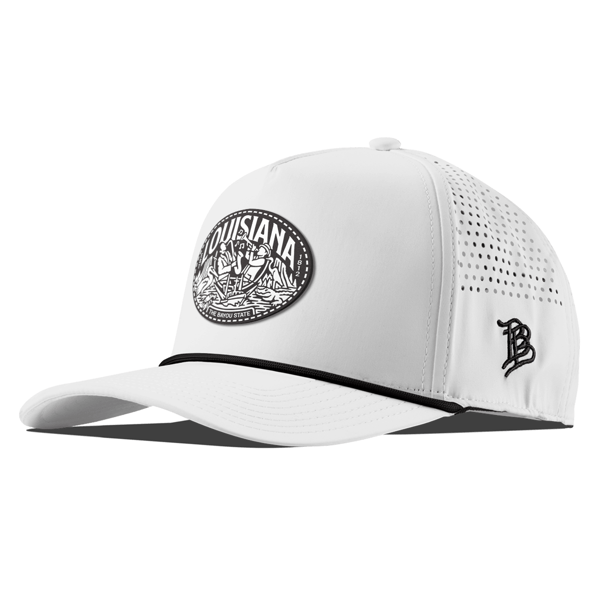 Louisiana Traveler Curved 5 Panel Rope White