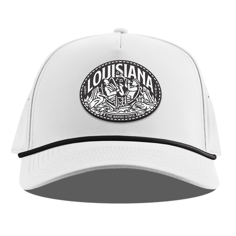 Louisiana Traveler Curved 5 Panel Rope White