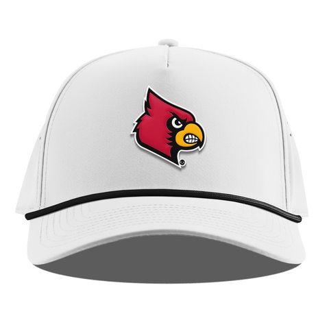 University of Louisville "Louisville Team Logo" Curved 5 Panel Rope White
