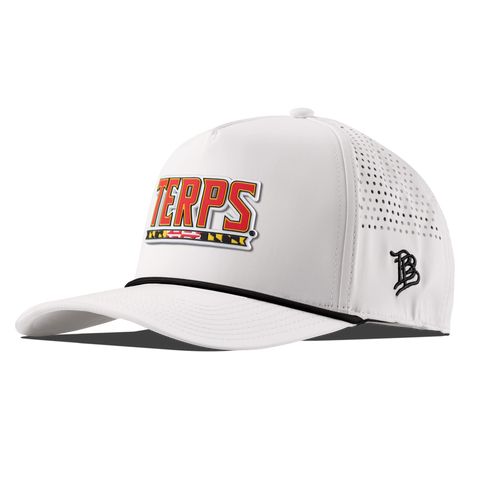 University of Maryland "Maryland Terps" Curved 5 Panel Rope White