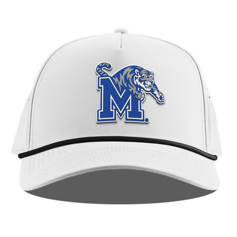 University of Memphis "Memphis Team Logo" Curved 5 Panel Rope White